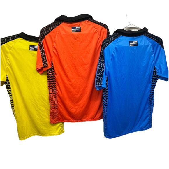 Soccer Ref Uniform Set NISOA Official Sports Size Small Orange Yellow Blue - Picture 2 of 11